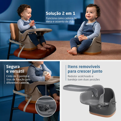 Cadeirinha de Alimentação Portátil 2 em 1 Maxi-Cosi Jay Elegance Graphite - Bandeja ajustável e removível
